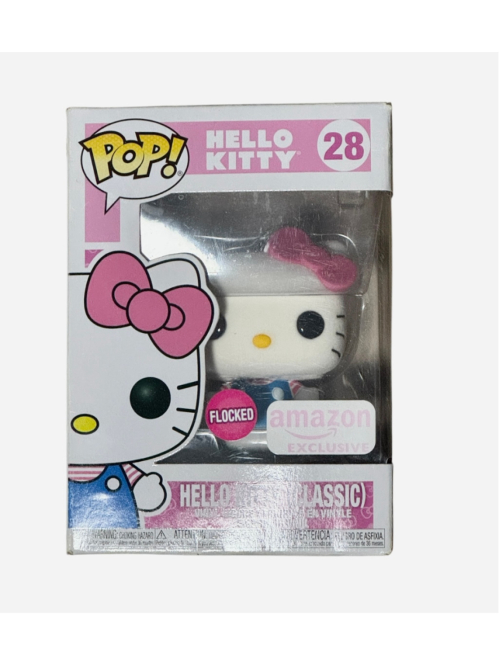 NIB Funko Pop Hello Kitty Classic Flocked Finish #28 Amazon Exclusive,